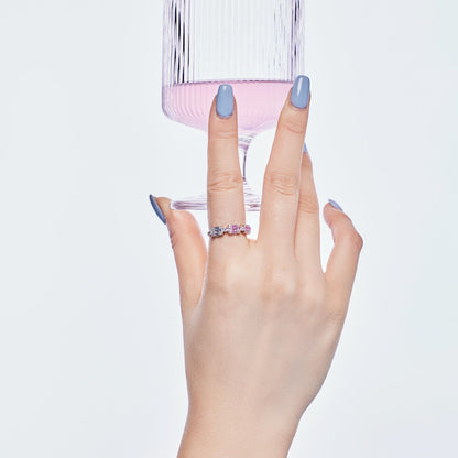 [RAFFINE]Unique Colorful Emerald Cut Party Ring