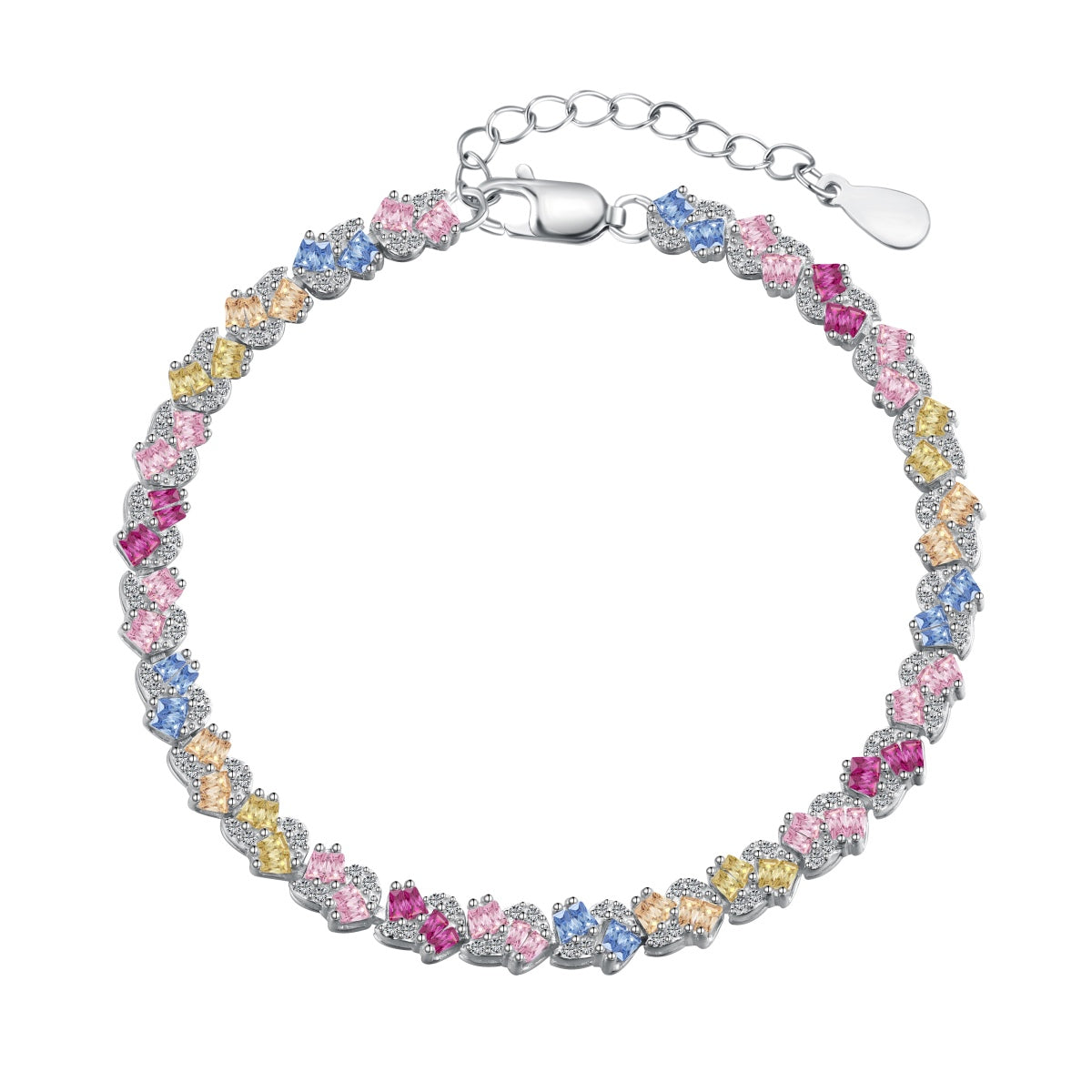 [RAFFINE]Ornate Colorful Flower Shape Party Bracelet