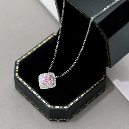 [RAFFINE]Collar brillante de corte Asscher