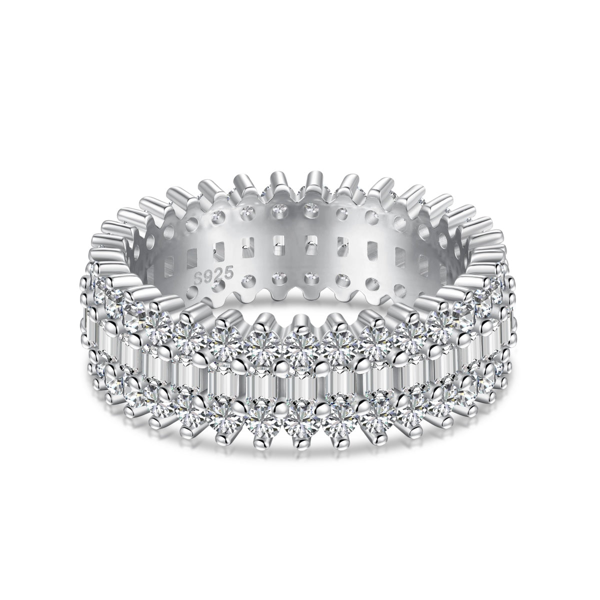 [RAFFINE]Ornate Colorful Radiant Cut Daily Ring
