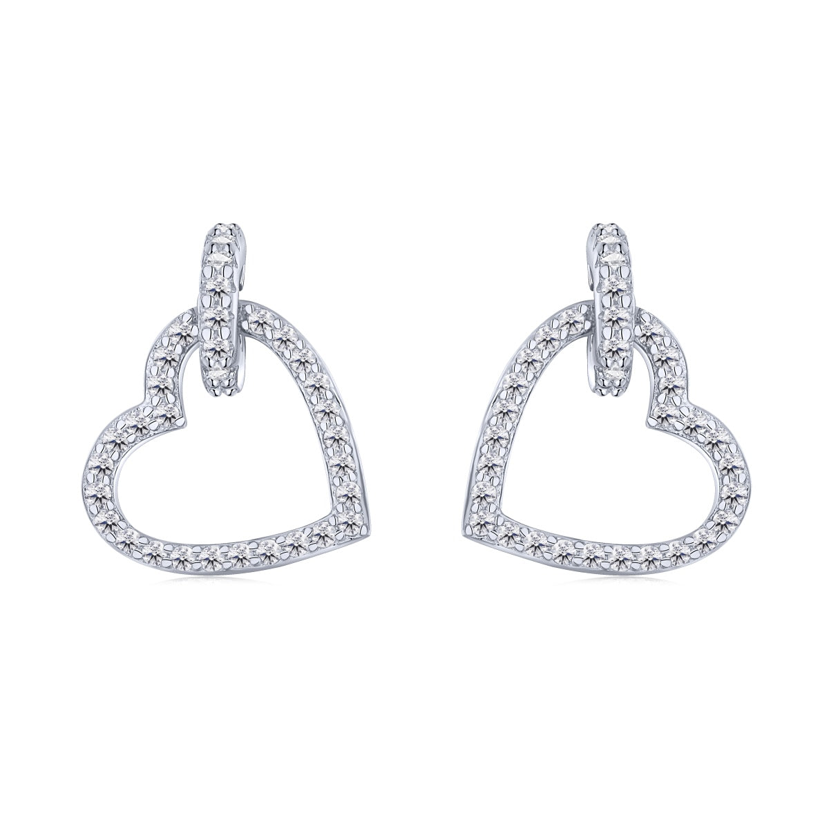 [RAFFINE]Pendientes delicados con forma de corazón