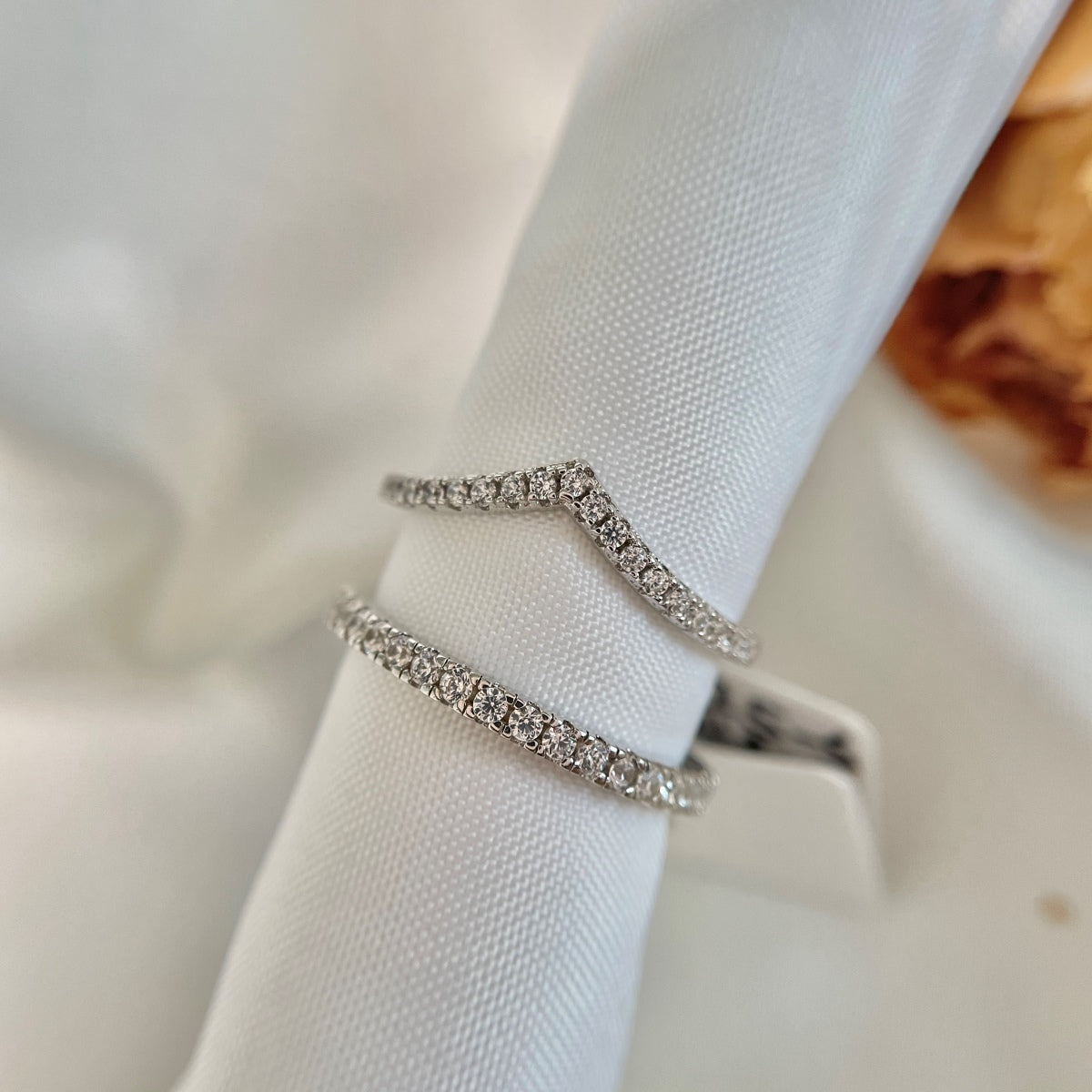 [RAFFINE]Elaborate Tennis Band Ring
