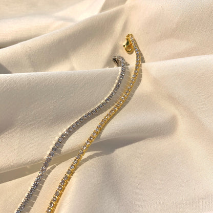 [RAFFINE]Radiant Shinning Princess Cut Tennis Bracelet