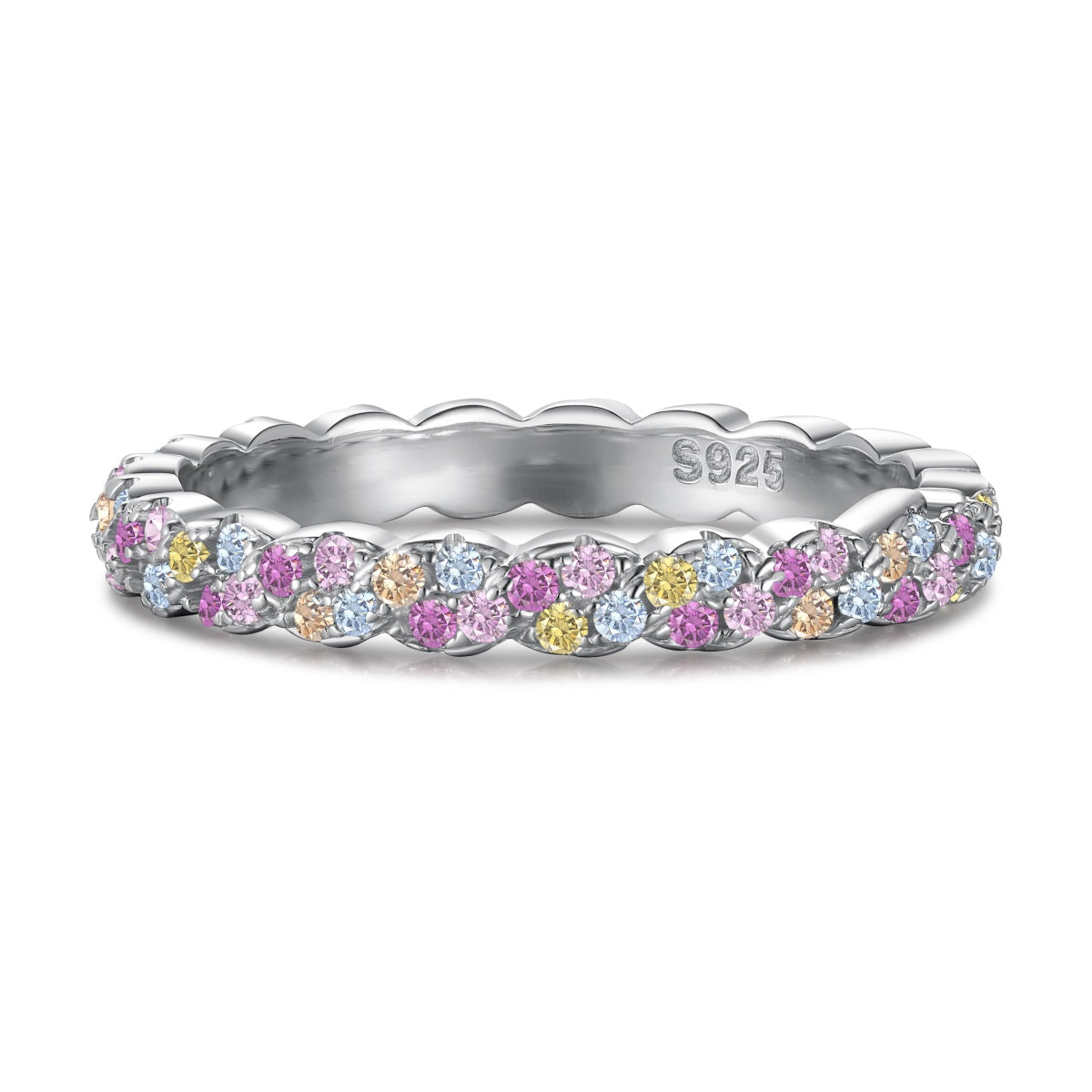 [RAFFINE]Dainty Ebullient Round Cut Daily Ring