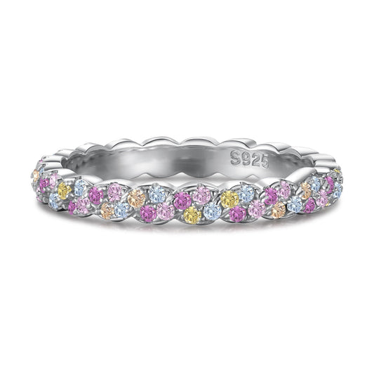 [RAFFINE]Dainty Ebullient Round Cut Daily Ring