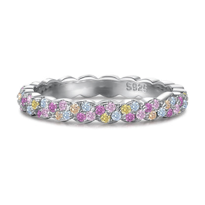 [Raffine]Dainty Ebullient Round Cut Daily Ring