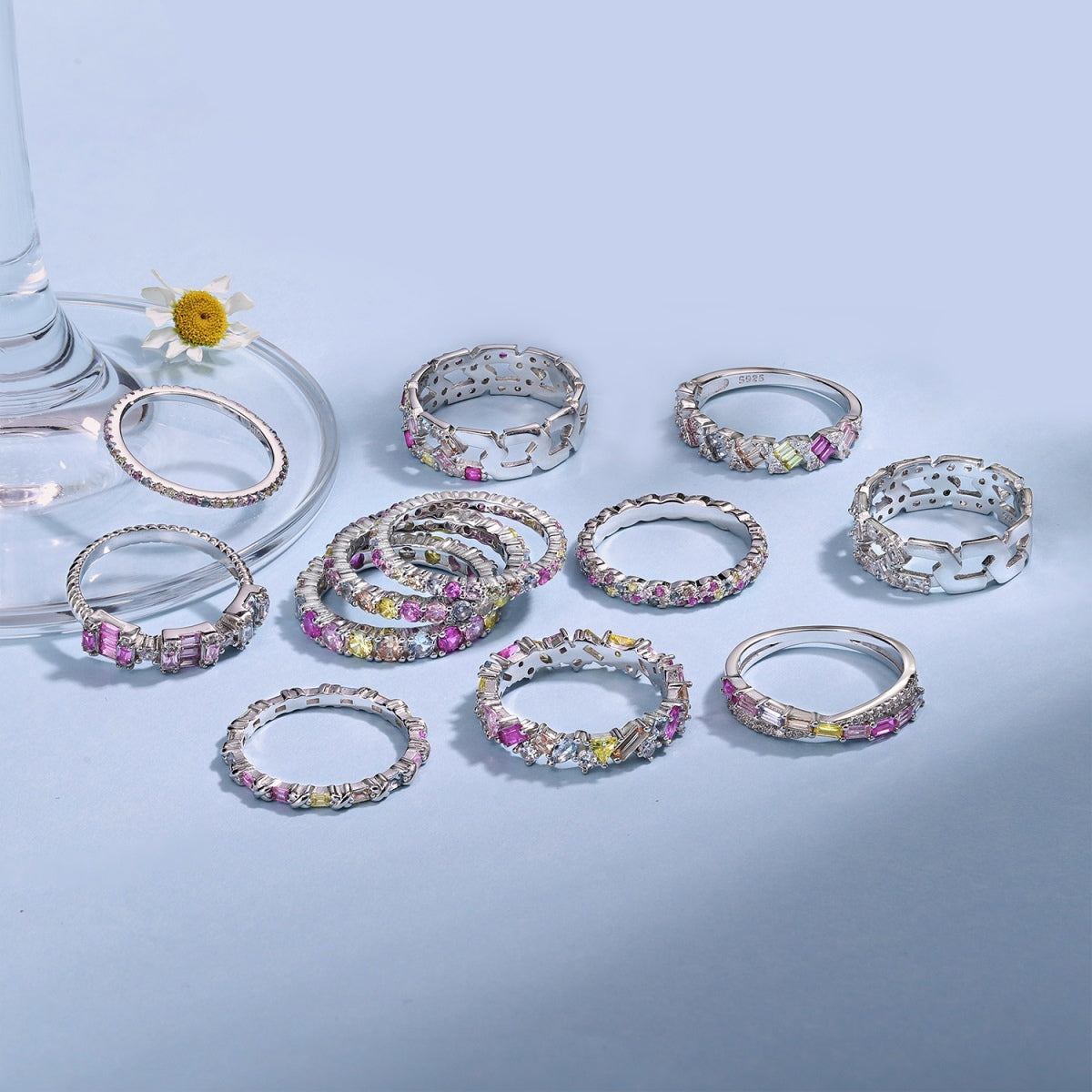 [RAFFINE]Radiant Sparkling Round Cut Daily Ring