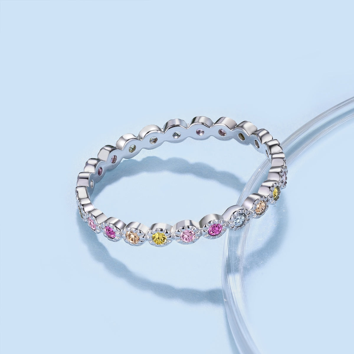 [RAFFINE]Radiant Sparkling Round Cut Daily Ring