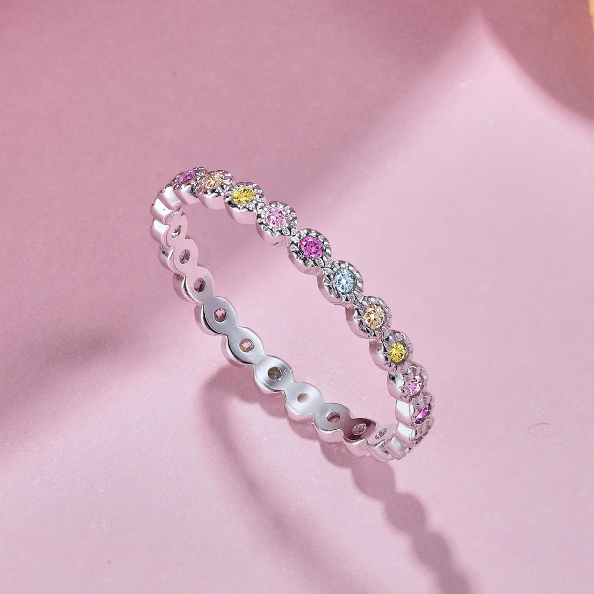 [RAFFINE]Radiant Sparkling Round Cut Daily Ring