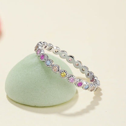 [RAFFINE]Radiant Sparkling Round Cut Daily Ring