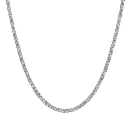 [RAFFINE]Delicado collar de tenis redondo