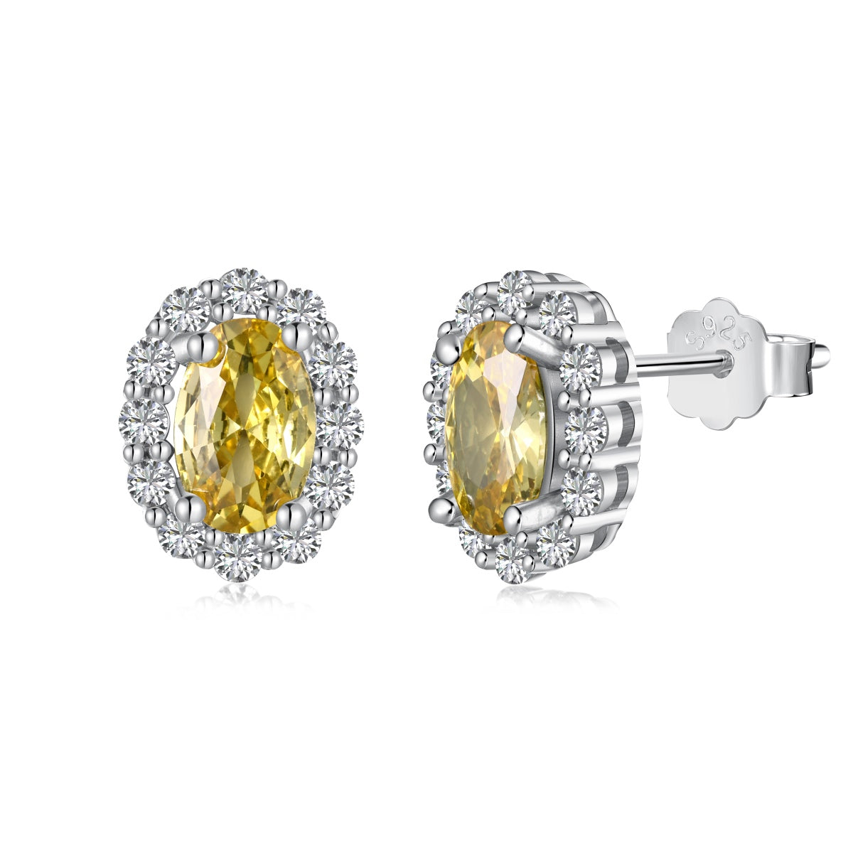 [RAFFINE]Delicate Unique Oval Cut Daily Earrings