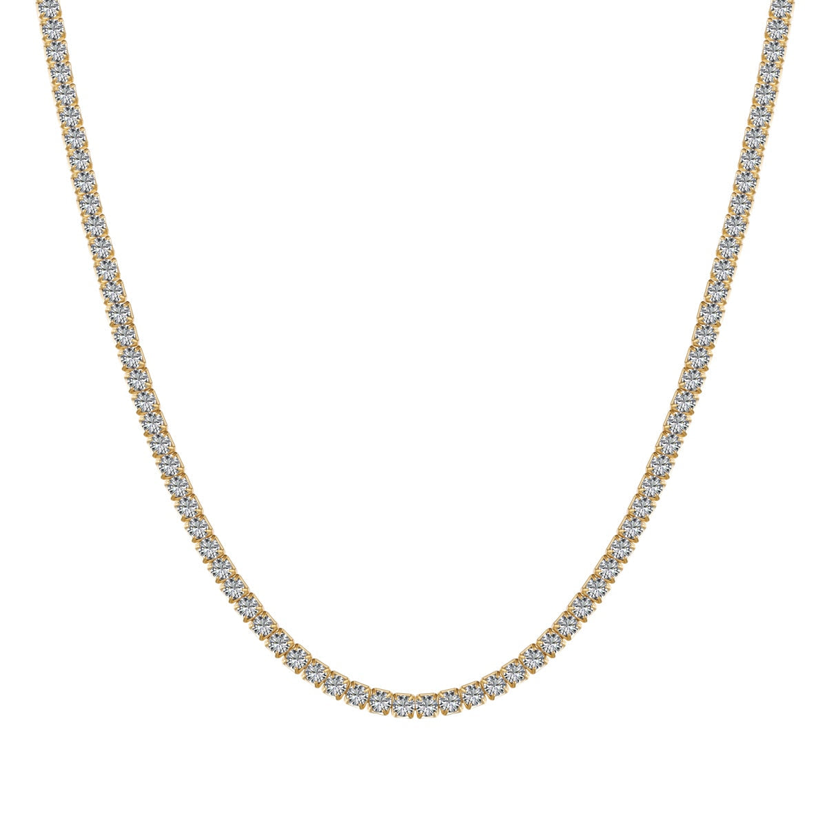 [RAFFINE]Delicado collar de tenis redondo