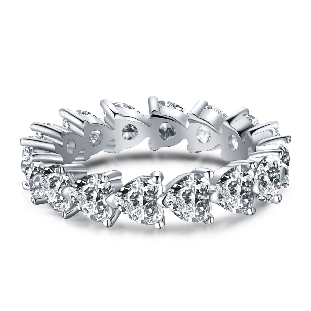 [RAFFINE]0.25 Carat Radiant Romance Heart Cut Lover Ring