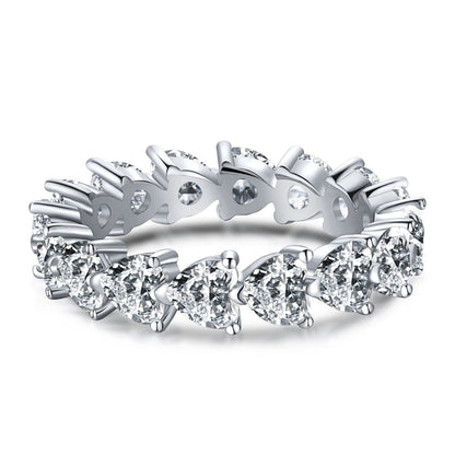 [RAFFINE]0.25 Carat Radiant Romance Heart Cut Lover Ring