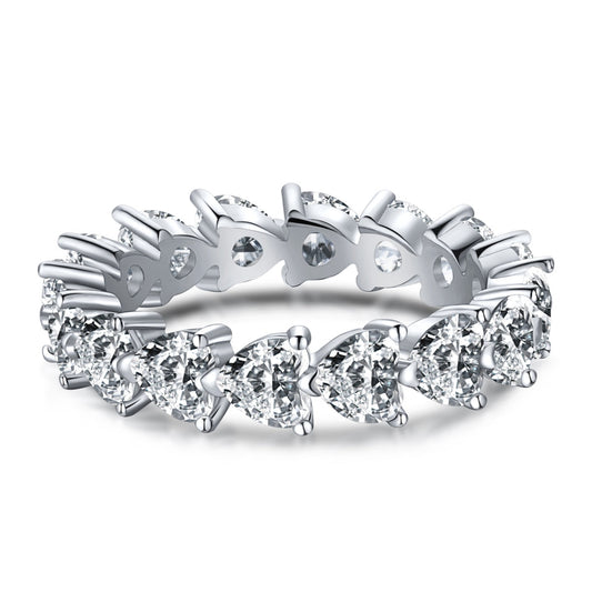 [RAFFINE]0.25 Carat Radiant Romance Heart Cut Lover Ring