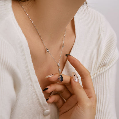 [RAFFINE]Collar deslumbrante con corte de pera