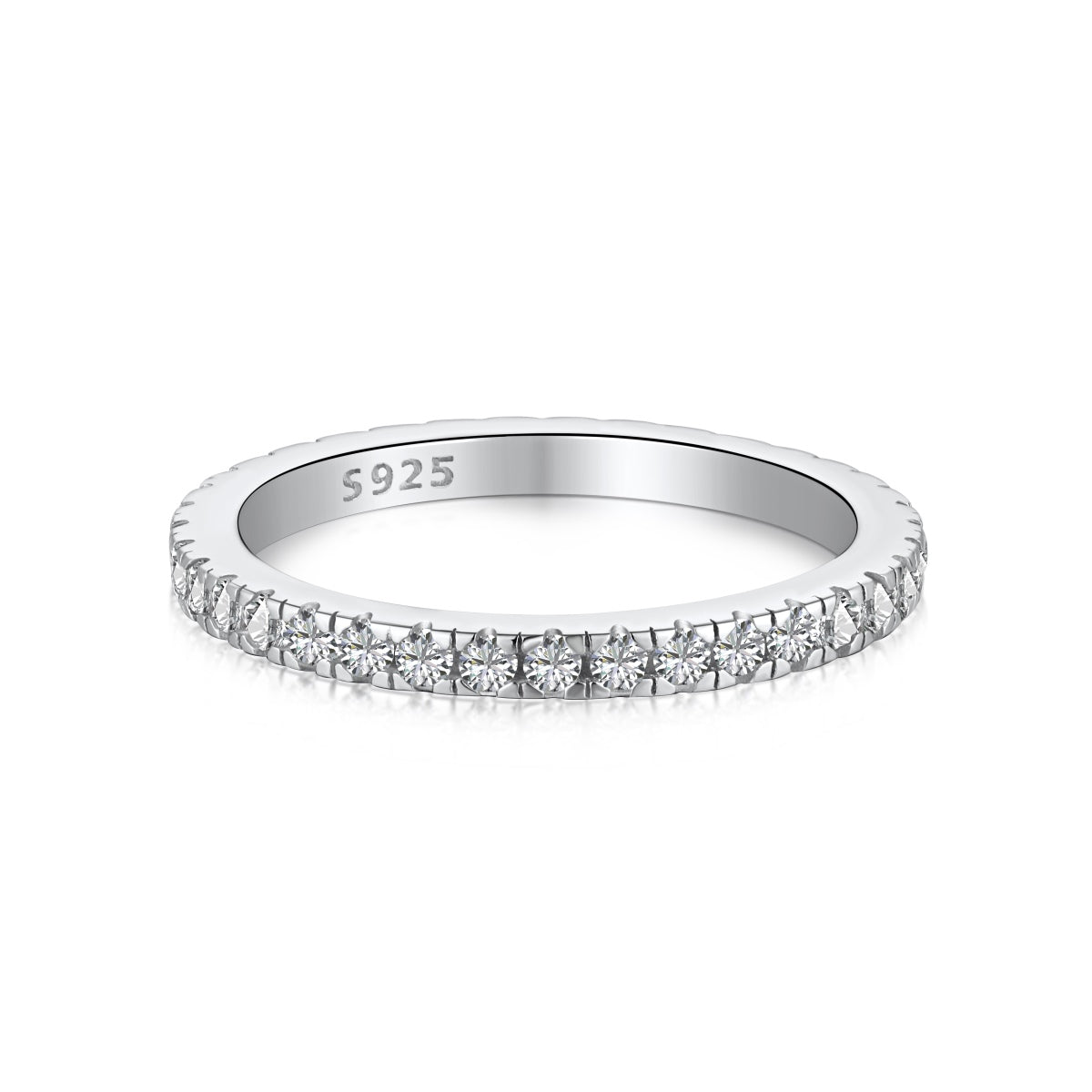 [RAFFINE]Delicate Sparkling Round Cut Daily Ring