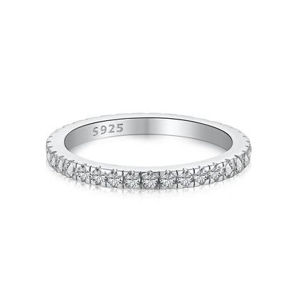 [RAFFINE]Delicate Sparkling Round Cut Daily Ring