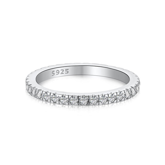 [RAFFINE]Delicate Sparkling Round Cut Daily Ring