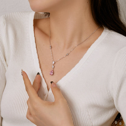 [RAFFINE]Collar deslumbrante con corte de pera