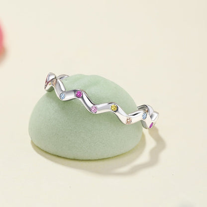 [RAFFINE]Ornate Vibrant Round Cut Daily Ring