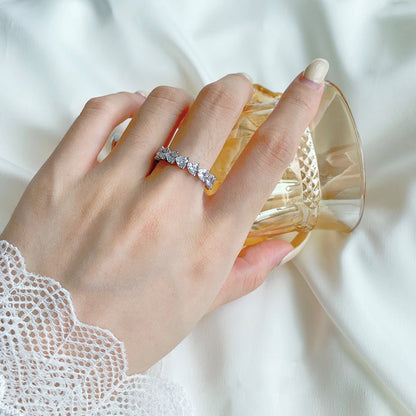 [RAFFINE]0.25 Carat Radiant Romance Heart Cut Lover Ring