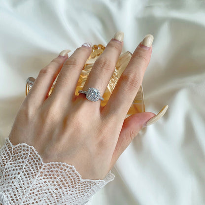 [RAFFINE]Dazzling Resplendent Round Cut Wedding Ring