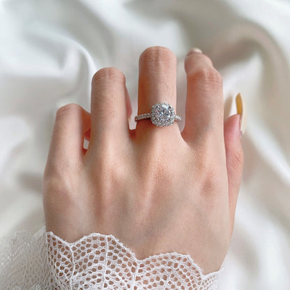 [RAFFINE]Dazzling Resplendent Round Cut Wedding Ring