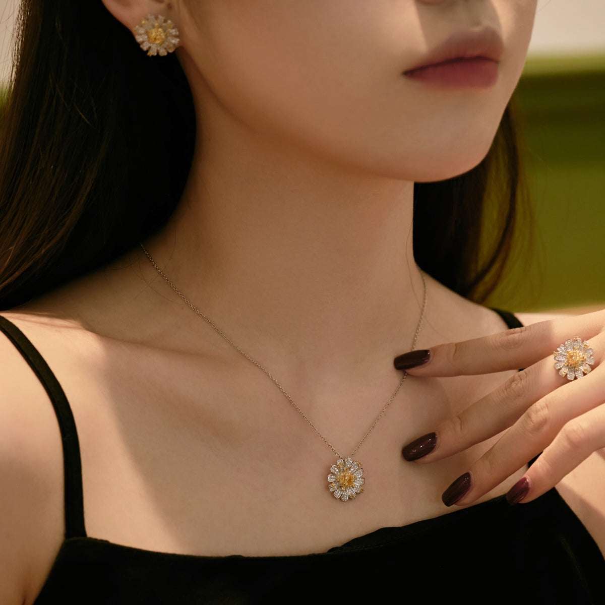 [RAFFINE]Exquisito collar de margaritas