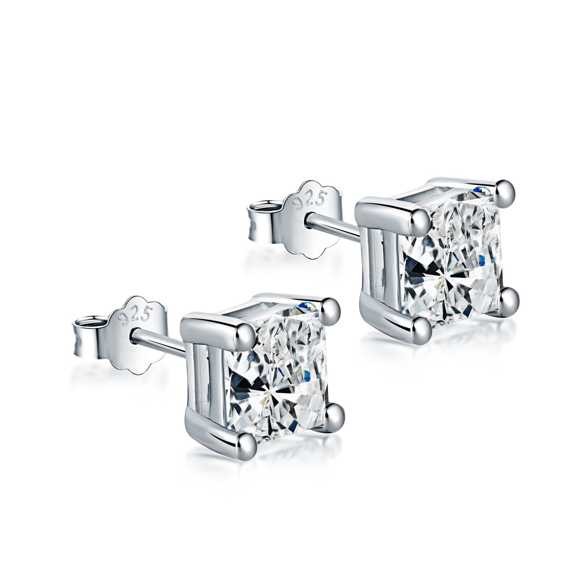 [RAFFINE]Pendientes delicados de forma cuadrada