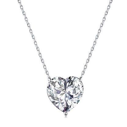 [RAFFINE]6.0 carat Radiant Heart Shape Necklace