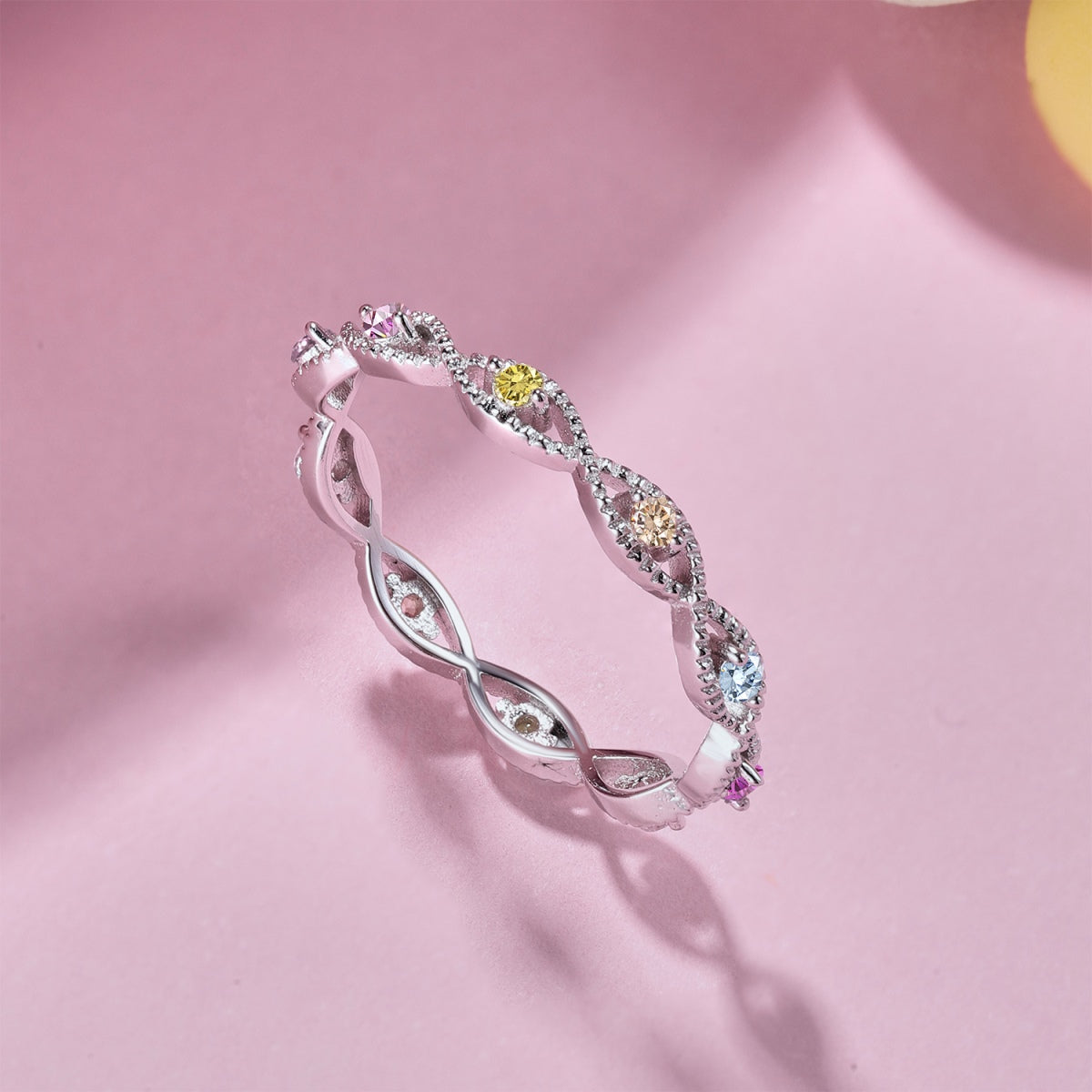 [RAFFINE]Elegant Energetic Round Cut Daily Ring