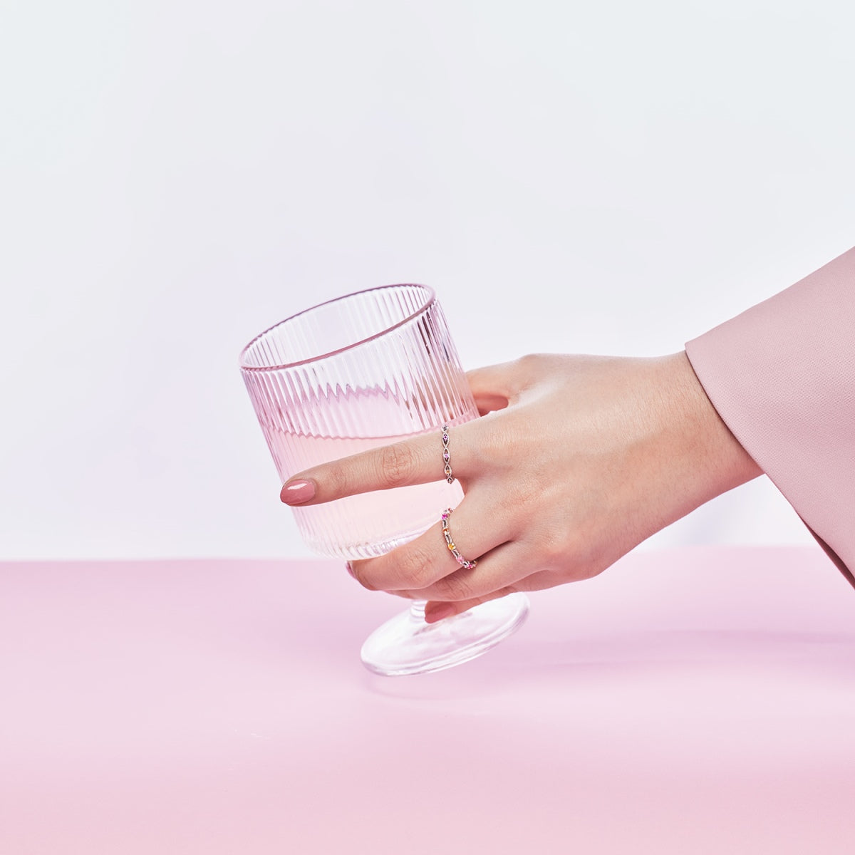 [RAFFINE]Elegant Energetic Round Cut Daily Ring