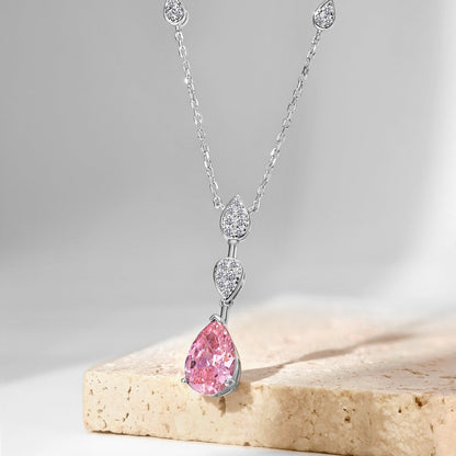 [RAFFINE]Collar deslumbrante con corte de pera