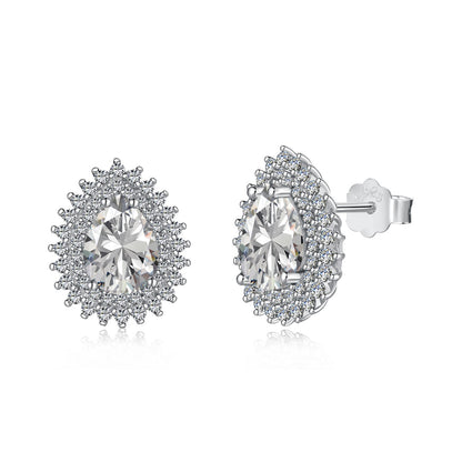 [RAFFINE]Delicate Gorgeous Pear Cut Daily Earrings