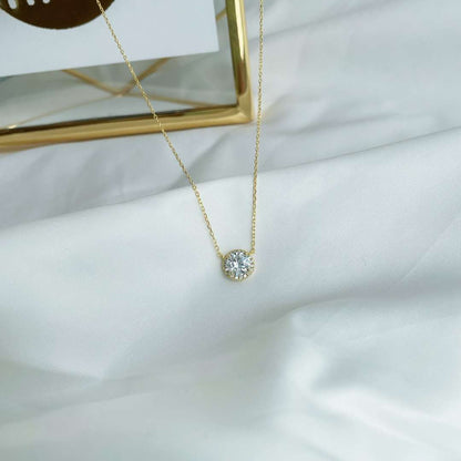 [RAFFINE]Collar de lujo con corte redondo