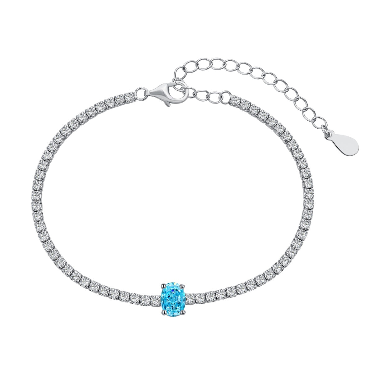 [RAFFINE]Pulsera diaria de corte ovalado exquisito de 0,75 quilates