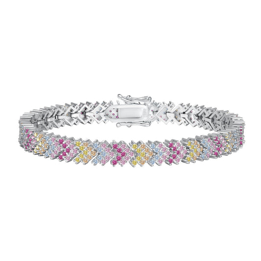 [RAFFINE]Ornate Sparkling Round Cut Party Bracelet