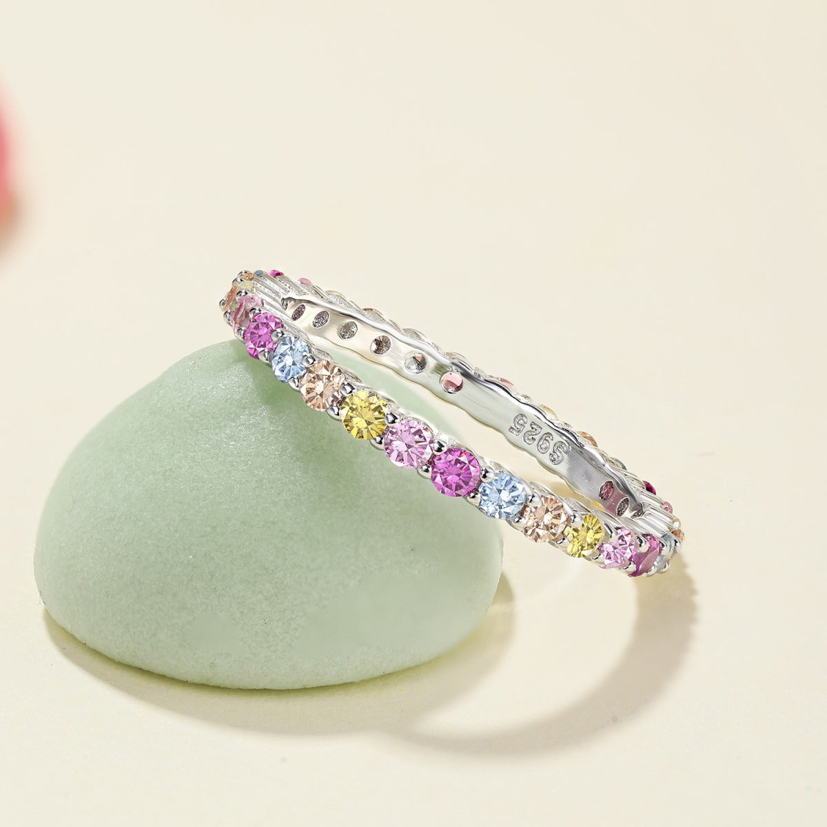 [RAFFINE]Elegant Vivid Round Cut Daily Ring