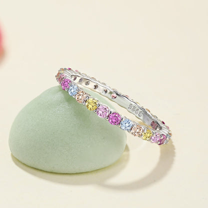 [RAFFINE]Elegant Vivid Round Cut Daily Ring