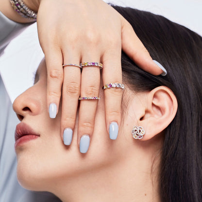 [RAFFINE]Dazzling Resplendent Round Cut Party Ring