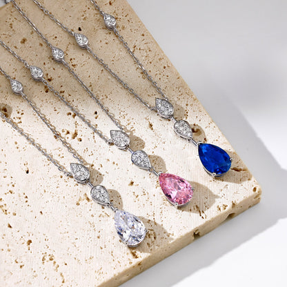 [RAFFINE]Collar deslumbrante con corte de pera