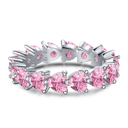[RAFFINE]0.25 Carat Radiant Romance Heart Cut Lover Ring