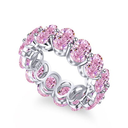 [RAFFINE]Dainty Elongated Cushion Cut Tennis Ring