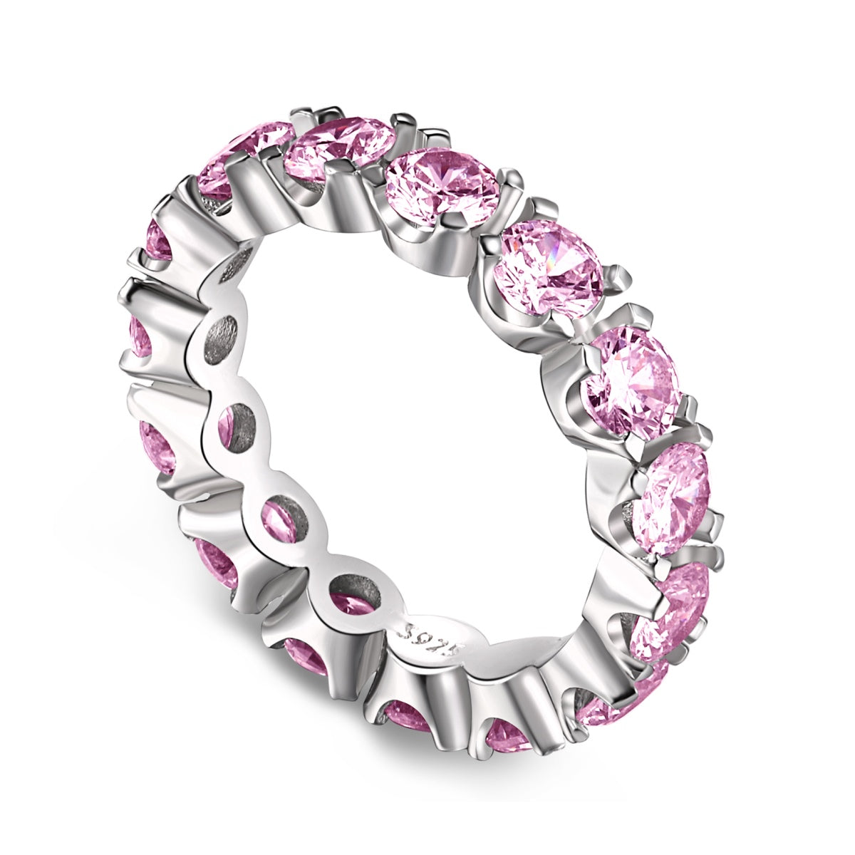 [RAFFINE]Eternity Round Cut Tennis Ring