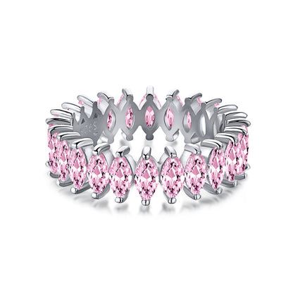 [RAFFINE]Gorgeous Marquise Cut Tennis Ring