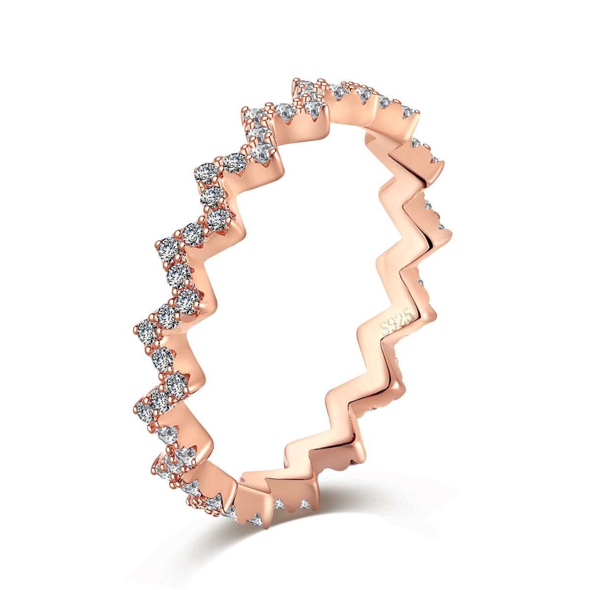 [RAFFINE]Delicate Enchanting Wave Shape Daily Ring
