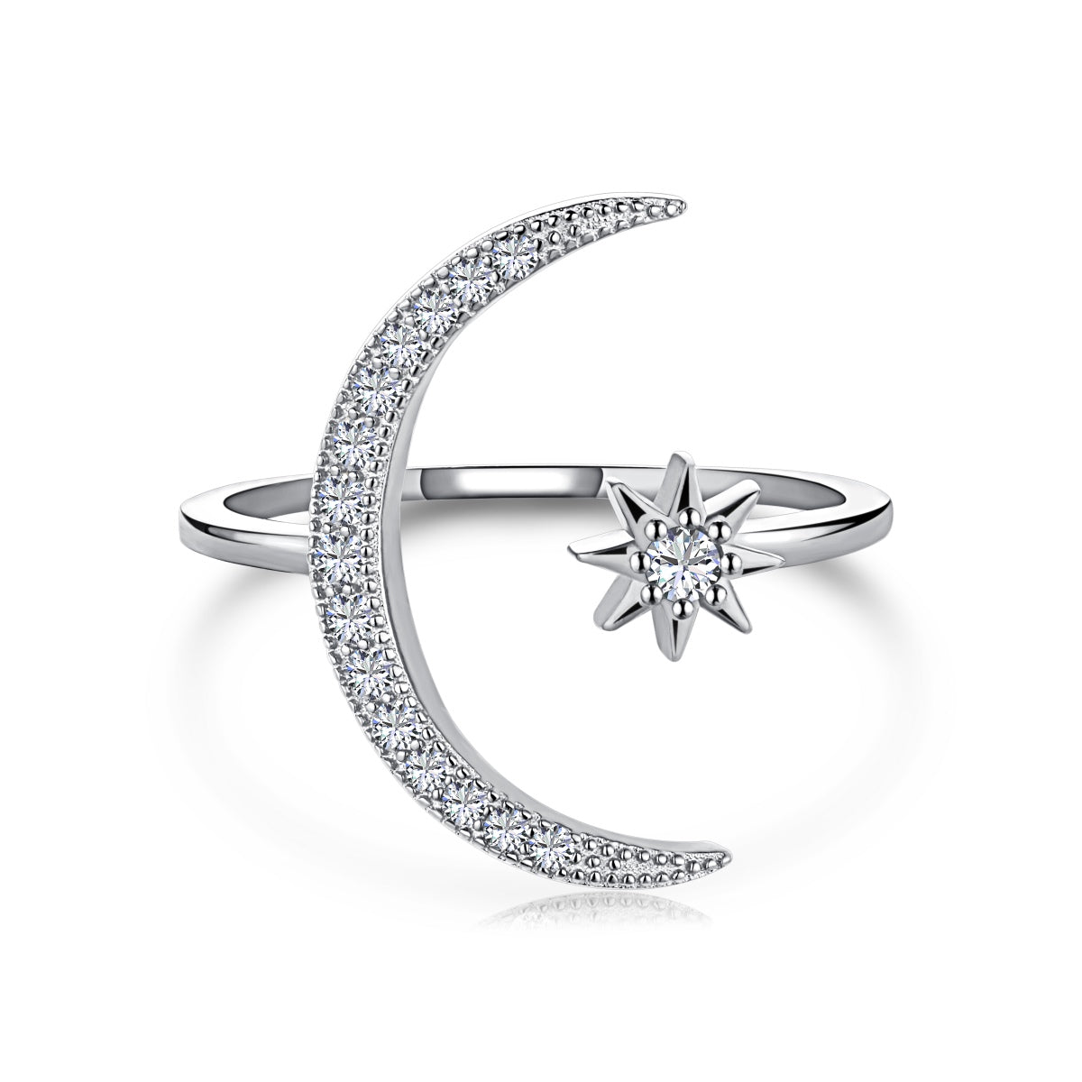 [Raffine]Ewigkeitsring mit Mond und Stern