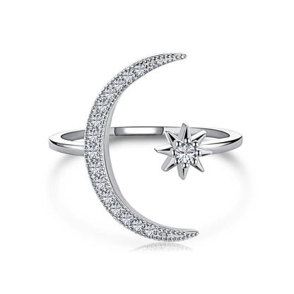 [Raffine]Ewigkeitsring mit Mond und Stern